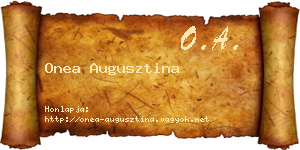 Onea Augusztina névjegykártya